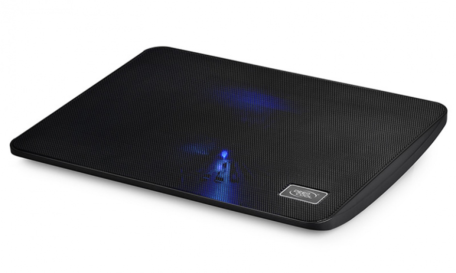 Stand notebook DeepCool 15.6″ Blue LED, black, WINDPAL MINI conectica.ro